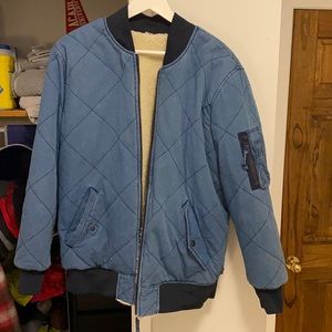 LEVI’S reversible Sherpa bomber jacket size Large